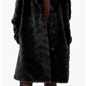 Bernardo’s Black Faux Fur Coat